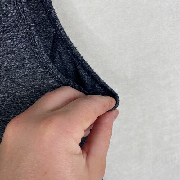 Lululemon Charcoal Gray Ruffle Cool Sleeveless Athletic Tank Top Women's Size 4 - Picture 5 of 8